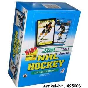 1991/92 Score Canadian English Series 2 Hockey Hobby Box  