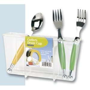  Dish Drainers and Trays  Cutlery Drain Caddy   Clear