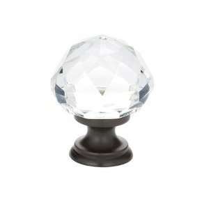  Emtek 86012 Crystal Diamond Cabinet Knob 1 1/4 Diameter x 