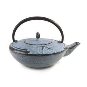  Cast Iron Teapot   Blue Crane