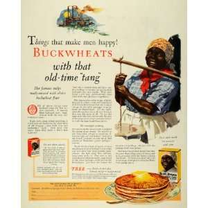  1928 Ad Aunt Jemima Buckwheat Pancake Flour Mix Quaker 