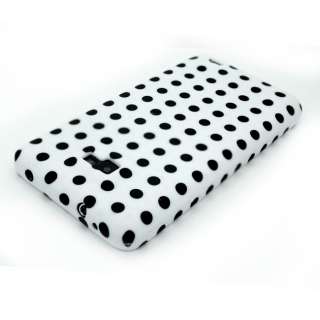 Stylish Polka Dots Series Soft Silicone Rubber Gel Mobile Phone Back 