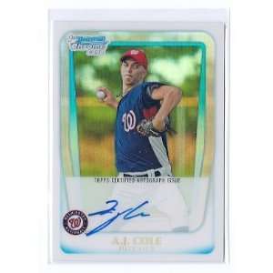   #160 A.J. Cole Washington Nationals #ed 480/500