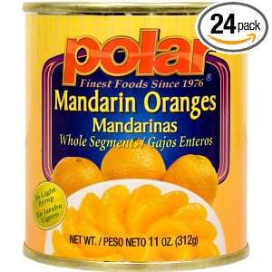 MW Polar Foods Mandarin Oranges, 11 Ounce Cans (Pack of 24)  