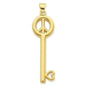  Sterling Silver & Gold plated Peace Key Pendant Vishal 