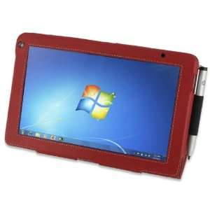   BX1 Red Leather Case for HP Slate 2 Tablet PC