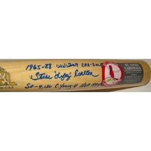   Lefty Carlton SIGNED Cooperstown STAT Bat JSA   Autographed MLB Bats