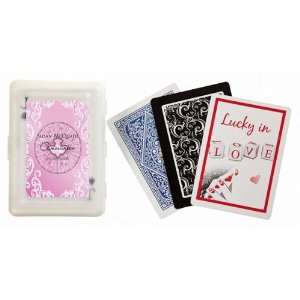  Baby Keepsake Pink Dove Design Personalized Playing Card 