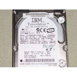 IBM IC25N020ATDA04 0 HDD, 20GB, P/N 07N8119, MLC F80191, FRU 22L0099 