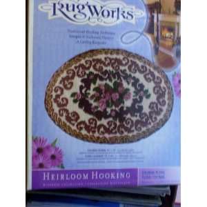  Rug Works Heirloom Hooking Historic Collection Colonial Floral Rug 