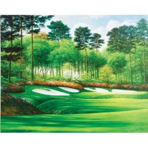  Azalea, Augusta #13 Canvas Unframed Golf Art (Small 