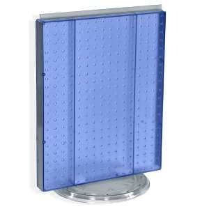  Azar 700500 BLU Pegboard Counter Display, Blue Translucent 