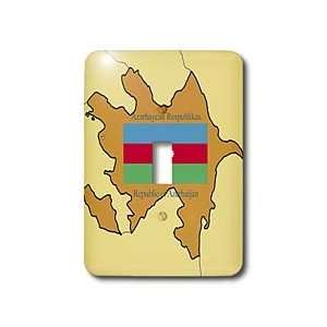  and Maps   Map and Flag of Azerbaijan with Republic of Azerbaijan 