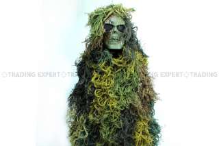 Army Woodland Camo Sniper Ghillie Suit Set 01408  