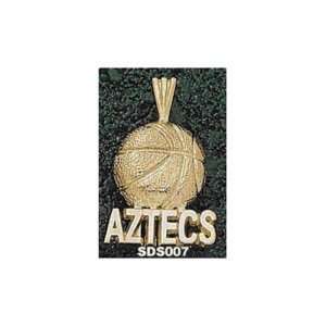  San Diego State Aztecs Basketball Pendant (Gold Plated 
