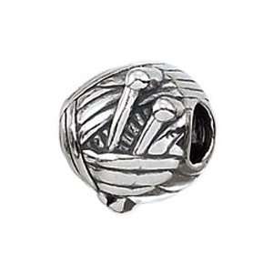  Zable Knitting Hobbies Professions Sterling Silver Charm 