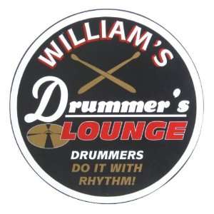  Personalized Large Drummers Lounge Sign