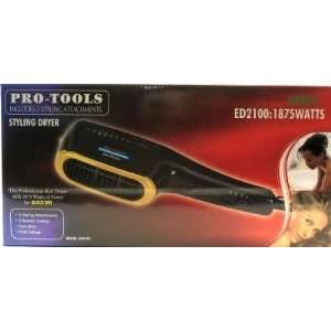  Pebco Professional Tools 1875 Watt Styling Dryer with 3 