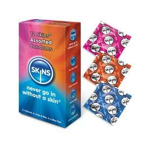  Skins Condoms Skins Assorted 12 pack