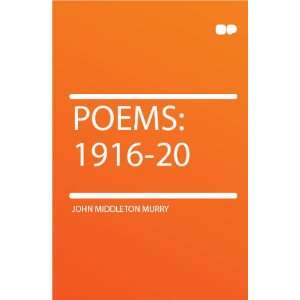  Poems 1916 20 John Middleton Murry Books