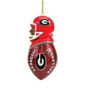   Resin Football Tacklers Holiday Tree Ornament   NCAA College Athletics