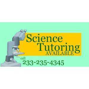    3x6 Vinyl Banner   Science Tutoring Available 