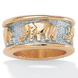  PalmBeach Jewelry Tutone Elephant Ring Jewelry