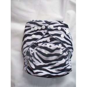   My Cloth Baby Eco Grow One (One Size Cloth Diaper) Minky Zebra Baby