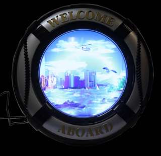 Buoy Motion Fish Lamp New York Twin Towers Collectible  