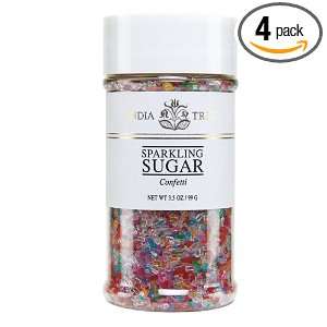 India Tree Sugar, Confetti, 3.5 Ounce (Pack of 4)  Grocery 
