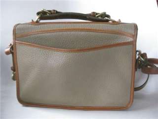   Dooney & Bourke Taupe British Tan AWL Carrier Shoulder Handbag  