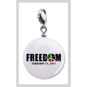  FREEDOM FOR LIBYA Revolution Politics 1 inch Pendant Charm 