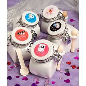  Personalized Ceramic Jar Favors 