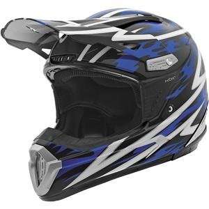  KBC PRO X Backfire Helmet   Large/Black/Blue Automotive