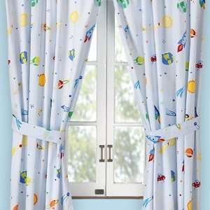  Olive Kids Out of This World Coordinating Window Drapes 
