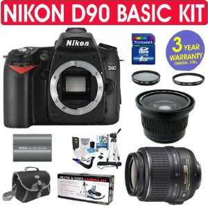  + Nikon 18 55mm VR Lens + .40x Fisheye Lens + UV Filter + CPL Filter 