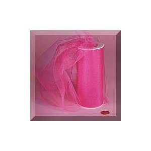    1ea   6 X 25yd Shimmer Fuchsia Tulle Arts, Crafts & Sewing