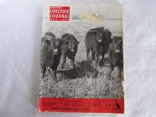 Vintage 1954 WESTERN LIVESTOCK JOURNALFarm Cattle Ranch  