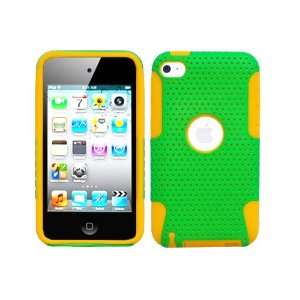 Yellow & Green Hybrid 2 in 1 Gel Rubber Skin Cover and Molded Premium 