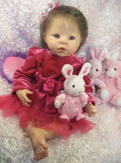KRISTA Linda Murray Helen Jalland Reborn Baby Girl Doll 3/4 Limbs OOAK 