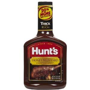 Hunts BBQ Sauce Honey Mustard 21 oz  Grocery & Gourmet 