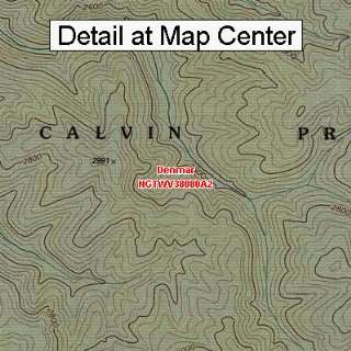  USGS Topographic Quadrangle Map   Denmar, West Virginia 