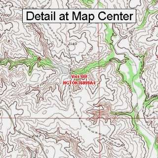  USGS Topographic Quadrangle Map   Vici SW, Oklahoma 