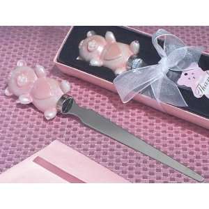  Cute And Cuddly Pink Teddy Bear Letter Opener Favors 