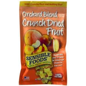 Sensible Foods Crunch Dried Snacks, Orchard Blend, 0.75 Ounce Pouches 