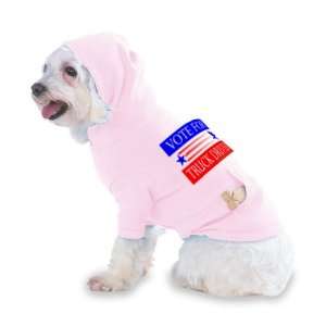 VOTE FOR TRUCK DRIVER Hooded (Hoody) T Shirt with pocket for your Dog 