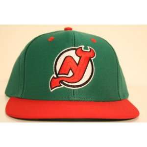  New Jersey Devils Green/Red Two Tone Plastic Snapback 