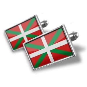  Cufflinks Basque Country (Spain) Flag   Hand Made Cuff 