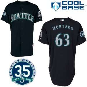  Seattle Mariners Authentic 2012 Jesus Montero Alternate 