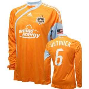 Erik Ustruck Game Used Jersey Houston Dynamo #6 Long Sleeve Home 